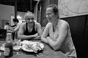 Having a meal with friends in Classified, Hollywood Road, Sheung Wan, 27 May 2015