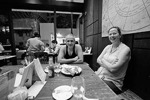 Having a meal with friends in Classified, Hollywood Road, Sheung Wan, 27 May 2015