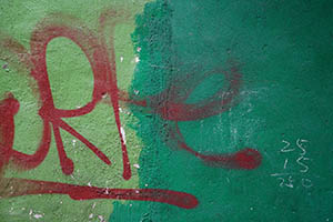 Graffiti on a wall, Tai Hang, 31 May 2015