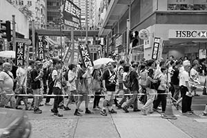 4th June memorial march, Queen's Road West, Sheung Wan, 31 May 2015
