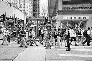 4th June memorial march, Queen's Road West, Sheung Wan, 31 May 2015