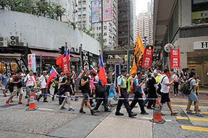 4th June memorial march, Queen's Road West, Sheung Wan, 31 May 2015