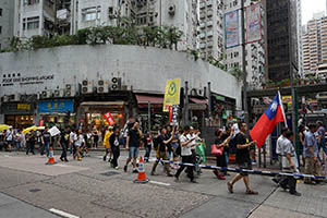 4th June memorial march, Queen's Road West, Sheung Wan, 31 May 2015
