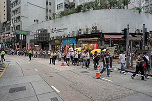 Protest march, Queen's Road West, Sheung Wan, 31 May 2015