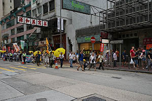 4th June memorial march, Queen's Road Central, Sheung Wan, 31 May 2015