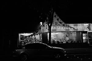 Restaurant at night, Lok Ku Road, Sheung Wan, 8 May 2015