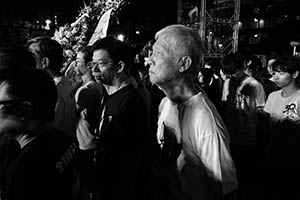 Chu Yiu-ming at the annual memorial rally in Victoria Park, 4 June 2015