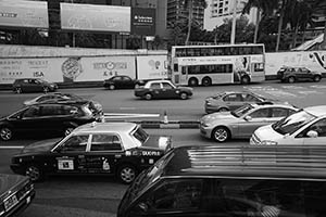 Vehicles approaching the Cross-Harbour Tunnel, Hung Hom, 7 June 2015