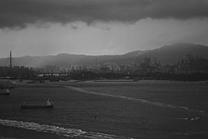 Victoria Harbour, viewed from Sheung Wan, 10 June 2015