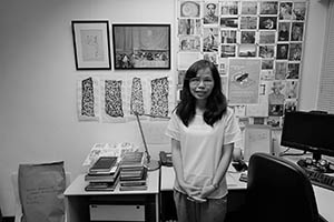 Dr. Silvia Fok in her office at the Hong Kong Polytechnic University, Hung Hom, 12 June 2015