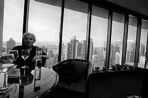 Retired academic Colin Davies in the Senior Common Room, K. K. Leung Building, HKU, Pokfulam, 16 June 2015