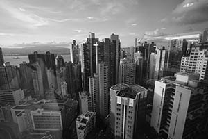View from the Senior Common Room, K. K. Leung Building, HKU, Pokfulam, 16 June 2015