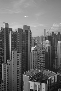 View from the Senior Common Room, K. K. Leung Building, HKU, Pokfulam, 16 June 2015