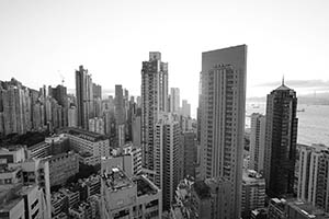 A view towards Sai Ying Pun from Sheung Wan, 17 June 2015