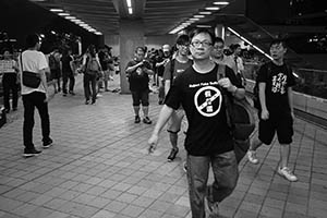 Overhead walkway heading to the Central Government Offices Complex, Admiralty, 17 June 2015