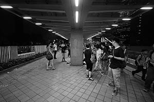 Overhead walkway leading to the Central Government Offices Complex, Admiralty, 17 June 2015