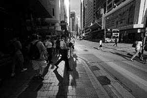 Light and shadow, Des Voeux Road Central, Sheung Wan, 18 June 2015
