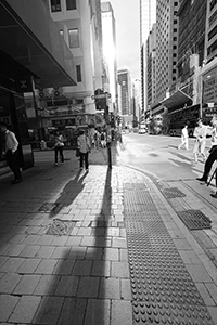 Light and shadow, Des Voeux Road Central, Sheung Wan, 18 June 2015