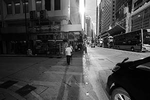 Light and shadow, Des Voeux Road Central, Sheung Wan, 18 June 2015