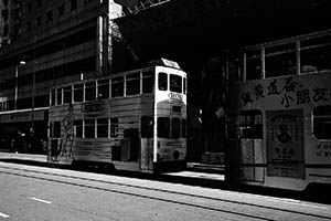 Trams, Des Voeux Road Central, Sheung Wan, 18 June 2015