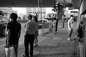 Street view, Connaught Road West, Sheung Wan, 19 June 2015