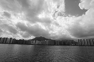 Tolo Harbour and Ma On Shan skyline, 21 June 2015
