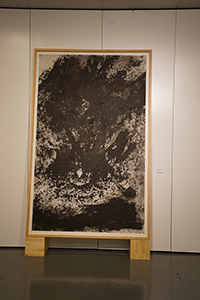 Artwork by Yang Jiechang on display in the exhibition 'Good Morning Hong Kong'  at the Hong Kong Central Library, Causeway Bay, 25 June 2015