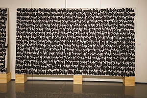 Artwork by Yang Jiechang on display in the exhibition 'Good Morning Hong Kong'  at the Hong Kong Central Library, Causeway Bay, 25 June 2015