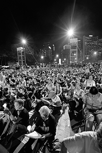 The annual memorial rally in Victoria Park in remembrance of the events of 1989, 4 June 2015