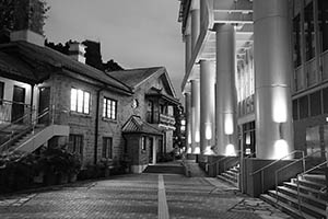 HKU campus at night, 7 July 2015