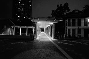 Nighttime scene on the Centennial Campus, HKU, 7 July 2015