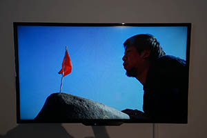 'Matrix' (2015) by Luke Ching, a video work showing in an exhibition in Para Site, Quarry Bay, 30 August 2015