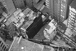 View from an apartment in Sheung Wan, 21 August 2015