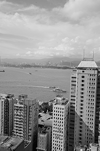 Victoria Harbour, viewed from Sheung Wan, 4 September 2015