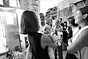 Rooftop party for a new art space 'Things That Can Happen', Sham Shui Po, Kowloon, 5 September 2015