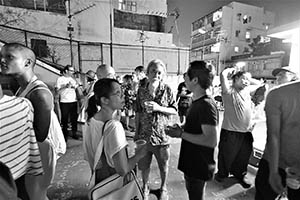 Rooftop party for a new art space 'Things That Can Happen', Sham Shui Po, Kowloon, 5 September 2015