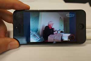 Skype call with my mother, 7 September 2015