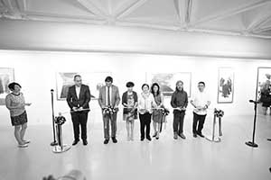 Exhibition opening, Pao Galleries, Hong Kong Arts Centre, Harbour Road, Wanchai, 23 September 2015