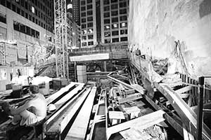 Construction site, Queen's Road Central, 23 September 2015