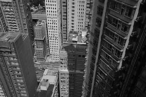 View from the window on a high floor, Sheung Wan, 24 September 2015