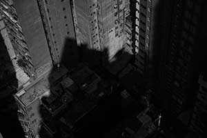 Shadows across roofs, Sheung Wan, 28 September 2015