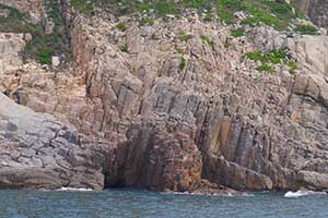 Rock features in the Hong Kong UNESCO Global Geopark, New Territories, 20 September 2015