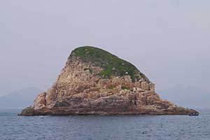 Small island in the Hong Kong UNESCO Global Geopark, New Territories, 20 September 2015