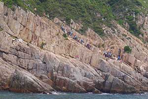 Rock features in the Hong Kong UNESCO Global Geopark, New Territories, 20 September 2015