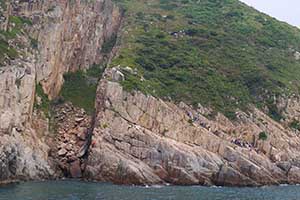 Rock features in the Hong Kong UNESCO Global Geopark, New Territories, 20 September 2015