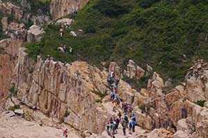 Rock features in the Hong Kong UNESCO Global Geopark, New Territories, 20 September 2015