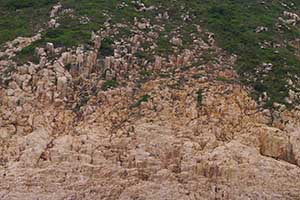 Rock features in the Hong Kong UNESCO Global Geopark, New Territories, 20 September 2015