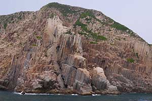 Rock features in the Hong Kong UNESCO Global Geopark, New Territories, 20 September 2015