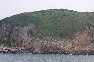 Rock features in the Hong Kong UNESCO Global Geopark, New Territories, 20 September 2015