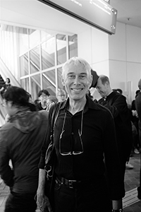 Academic Richard Fielding at a protest on the HKU campus, 6 October 2015